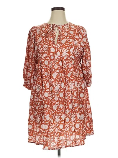 Pre-owned 24/7 Maurices Casual Dress In Orange