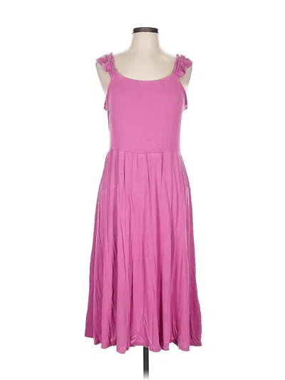 Pre-owned 24/7 Maurices Casual Dress In Pink