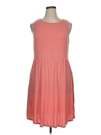 Pre-owned 24/7 Maurices Casual Dress In Pink