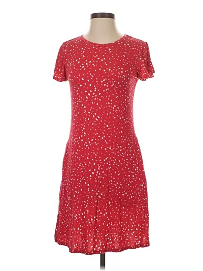Pre-owned 24/7 Maurices Casual Dress In Red