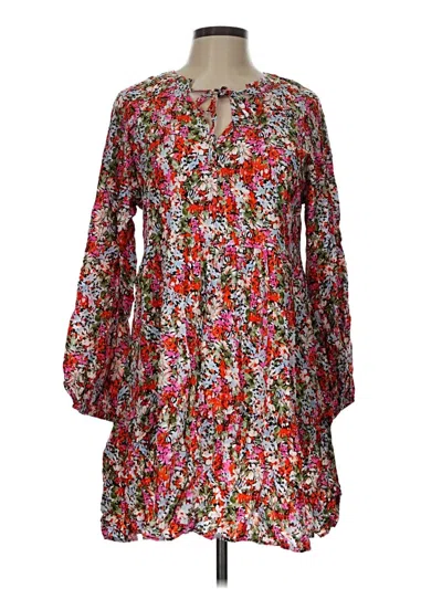 Pre-owned 24/7 Maurices Casual Dress In Red