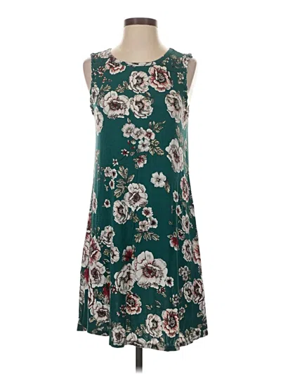 Pre-owned 24/7 Maurices Casual Dress In Teal