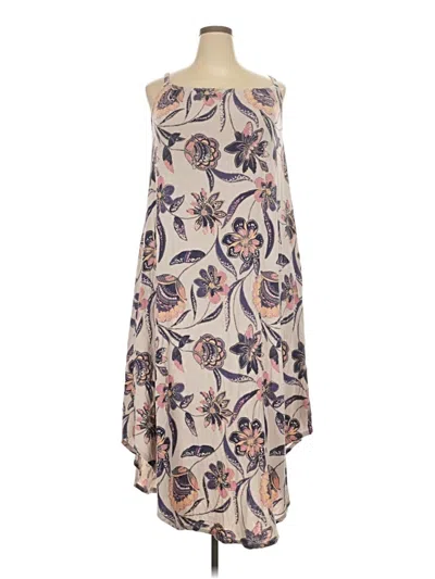 Pre-owned 24/7 Maurices Casual Dress In White