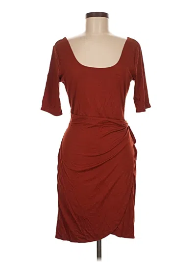 Pre-owned 24/7 Maurices Cocktail Dress In Burgundy