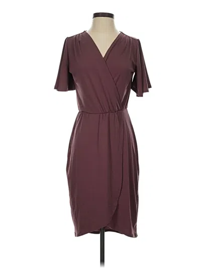 Pre-owned 24/7 Maurices Cocktail Dress In Burgundy