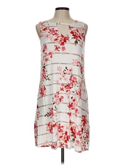 Pre-owned 24/7 Maurices Cocktail Dress In White