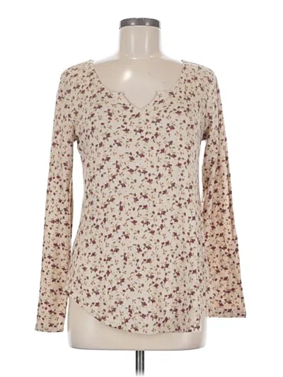 Pre-owned 24/7 Maurices Long Sleeve Blouse In Ivory