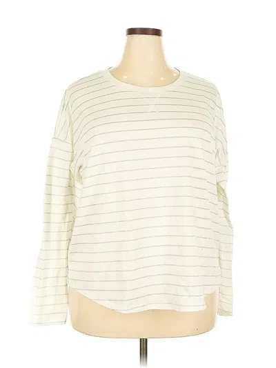 Pre-owned 24/7 Maurices Long Sleeve T-shirt In White