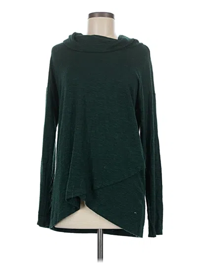 Pre-owned 24/7 Maurices Long Sleeve Top Green Cowl Neck Tops