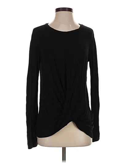 Pre-owned 24/7 Maurices Long Sleeve T-shirt In Black