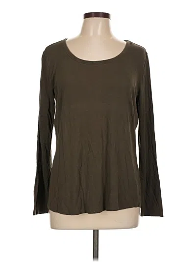 Pre-owned 24/7 Maurices Long Sleeve T-shirt In Brown