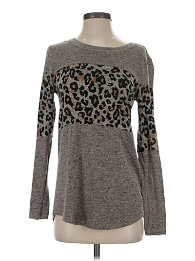 Pre-owned 24/7 Maurices Long Sleeve T-shirt In Gray
