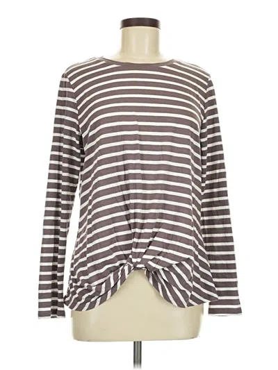 Pre-owned 24/7 Maurices Long Sleeve T-shirt In Gray