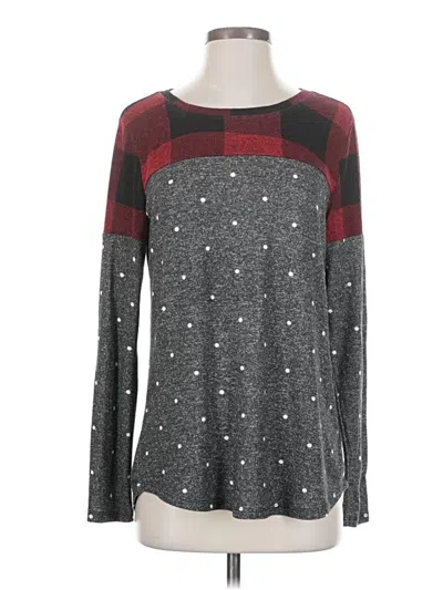 Pre-owned 24/7 Maurices Long Sleeve T-shirt In Gray