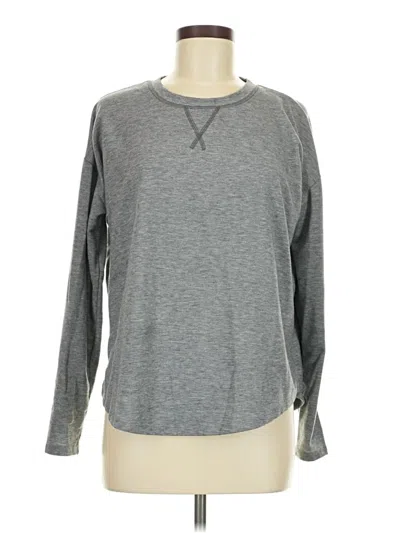 Pre-owned 24/7 Maurices Long Sleeve T-shirt In Gray