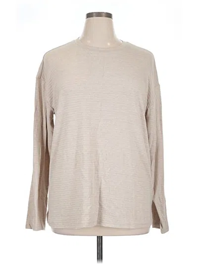 Pre-owned 24/7 Maurices Long Sleeve T-shirt In Tan