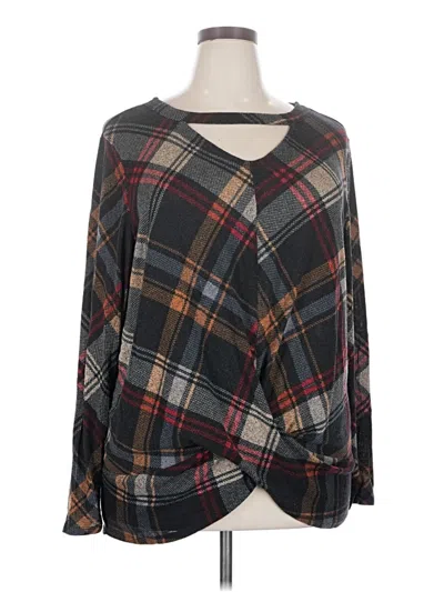 Pre-owned 24/7 Maurices Poncho In Gray