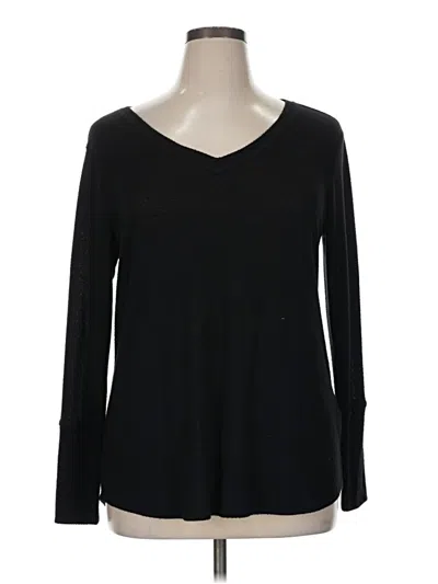 Pre-owned 24/7 Maurices Pullover Sweater In Black