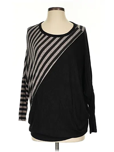 Pre-owned 24/7 Maurices Pullover Sweater In Black