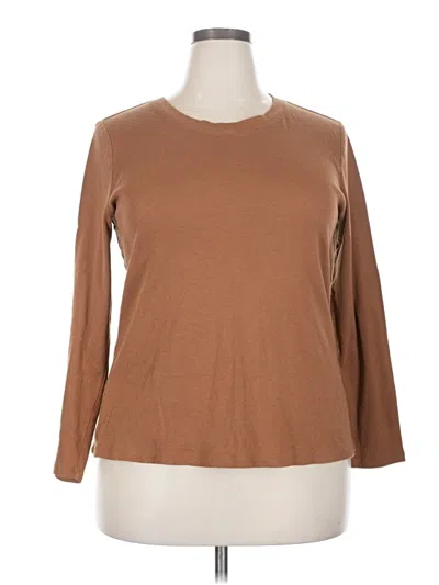 Pre-owned 24/7 Maurices Pullover Sweater In Brown