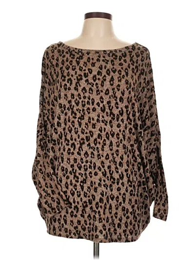 Pre-owned 24/7 Maurices Pullover Sweater In Brown