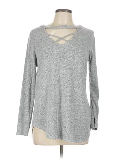 Pre-owned 24/7 Maurices Pullover Sweater In Gray