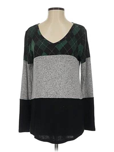 Pre-owned 24/7 Maurices Pullover Sweater In Gray
