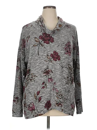 Pre-owned 24/7 Maurices Pullover Sweater In Gray