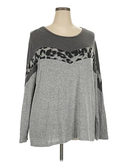 Pre-owned 24/7 Maurices Pullover Sweater In Gray