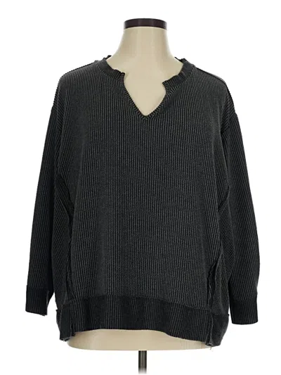 Pre-owned 24/7 Maurices Pullover Sweater In Gray
