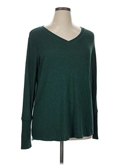 Pre-owned 24/7 Maurices Pullover Sweater In Green