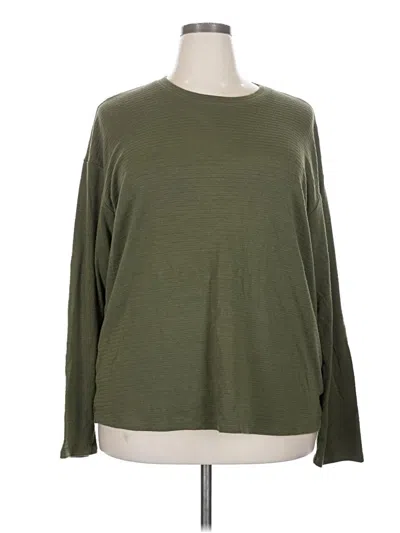Pre-owned 24/7 Maurices Pullover Sweater In Green