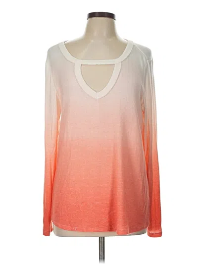 Pre-owned 24/7 Maurices Pullover Sweater In Orange