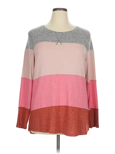 Pre-owned 24/7 Maurices Pullover Sweater In Pink