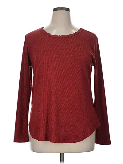 Pre-owned 24/7 Maurices Pullover Sweater In Red