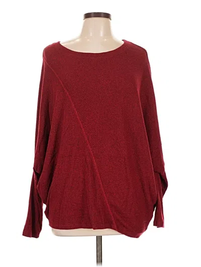 Pre-owned 24/7 Maurices Pullover Sweater In Red