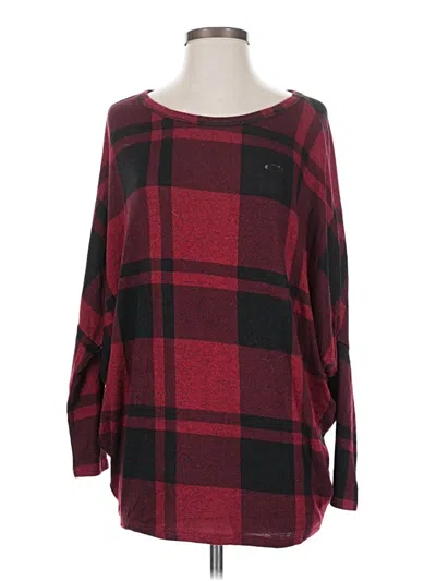 Pre-owned 24/7 Maurices Pullover Sweater In Red