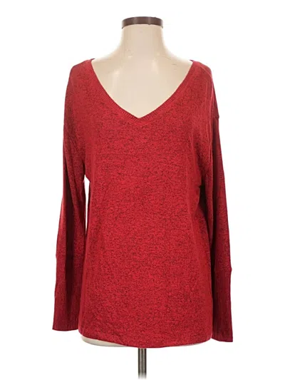 Pre-owned 24/7 Maurices Pullover Sweater In Red