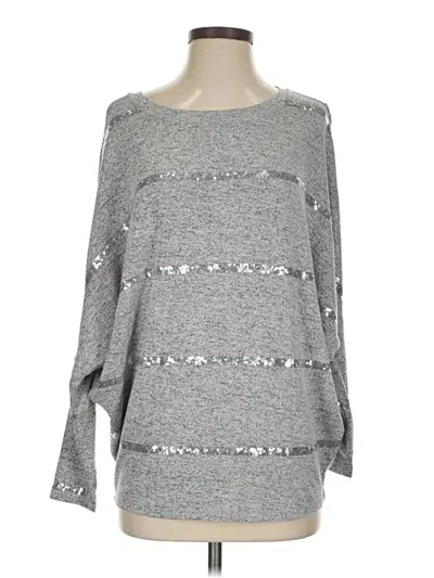 Pre-owned 24/7 Maurices Pullover Sweater In Silver