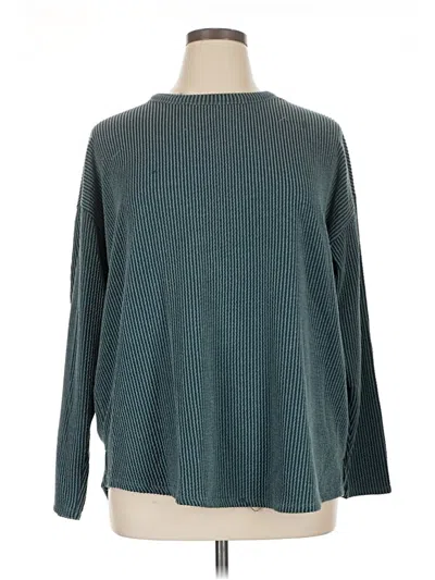 Pre-owned 24/7 Maurices Pullover Sweater In Teal