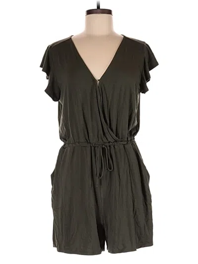 Pre-owned 24/7 Maurices Romper In Green