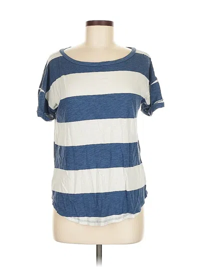 Pre-owned 24/7 Maurices Short Sleeve T-shirt In Blue