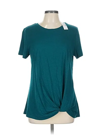 Pre-owned 24/7 Maurices Short Sleeve T-shirt In Blue