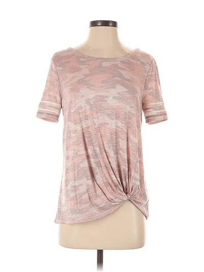 Pre-owned 24/7 Maurices Short Sleeve T-shirt In Pink