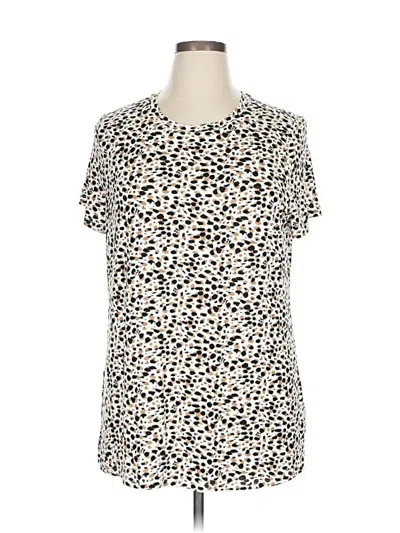 Pre-owned 24/7 Maurices Short Sleeve T-shirt In White