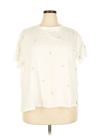 Pre-owned 24/7 Maurices Short Sleeve T-shirt In White