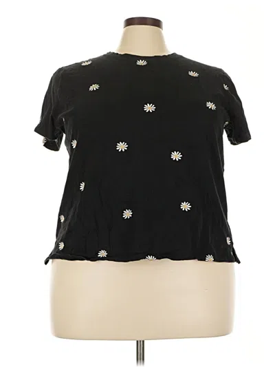 Pre-owned 24/7 Maurices Short Sleeve T-shirt In Black