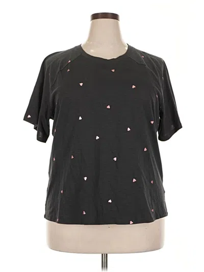 Pre-owned 24/7 Maurices Short Sleeve T-shirt In Black