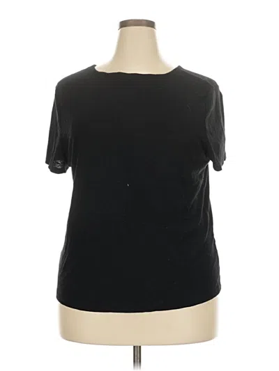 Pre-owned 24/7 Maurices Short Sleeve T-shirt In Black