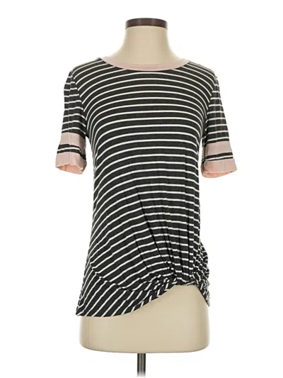 Pre-owned 24/7 Maurices Short Sleeve T-shirt In Black